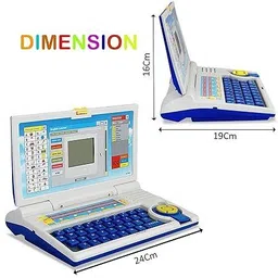 pepstter 20 Fun Activities Educational Laptop Computer Toy with Mouse for Kids image 2