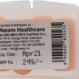 veeom Veeon Uncorded Form Ear Plugs For Noise Reduction Pack Of 4 Pairs Ear Plug image 4