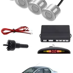 zplus Universal 4 Silver Reverse Parking Sensor With LED Display For Cars-60 Safety of Passengers/Car One Alarm Kit-1298 Parking Sensor-picture-32