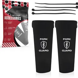 oberoi's traders Motorcycle Front Shocker Fork Seal Covers | Protect & Extend Suspension Life Bike Crash Guard image 1