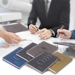 navneet HQ Case Bound Note Book U.V Wiro Corporate Edge Book A5 Notebook Single Line 192 Pages image 4