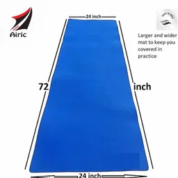 Ripple Anti Skid (24x72 inch) Blue 4 mm Yoga Mat-image-43