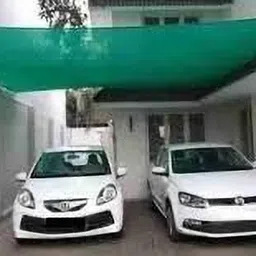 ramaraj Highly Wind & Heat Resistive 10'x10' Shader , 90%UV blocking capacity green Net Tent - For 10 X 10 Feet Area Shading image 2