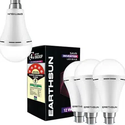 earthsun 12W Emergency LED Bulb Rechargeable Power Backup Light for Load Shedding 4 2 hrs Bulb Emergency Light-picture-24