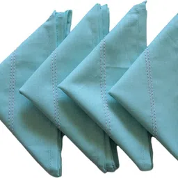 Vissage Pack of 4 Handkerchiefs (Women) : Cotton ["Light Green"] Handkerchief-picture-18
