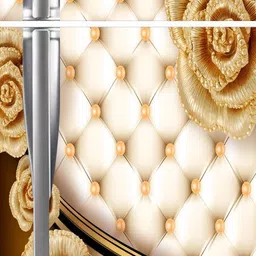 mkp almira Vinyl, PVC Floral & Botanical Gold Wallpaper-picture-13