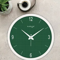 random Tic Toc Green Plastic Wall Clock image 5