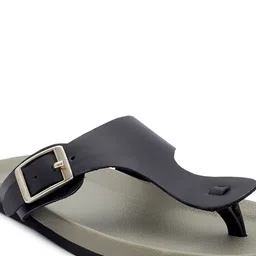 THE MADRAS TRUNK Buckled Leather T-Strap Flats image 5