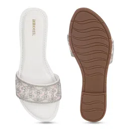 Anouk Women Printed Open Toe Flats with Bows image 3