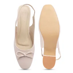 DressBerry Women Block Mules with Bows image 2