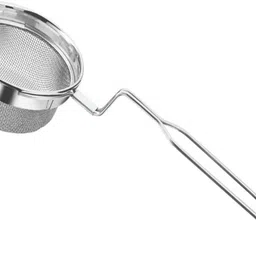 tiara ELEGANT Poha Jhara Stainless Steel Deep Fry, Mesh Strainer for Kitchen 1Pc Strainer image 1