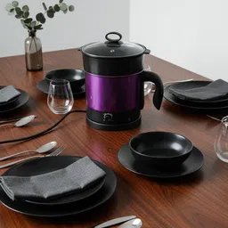 Multifunctional Fast Electric Kettle,Personal Cooker Boil Water,Milk D04 Egg Cooker, Food Steamer, Rice Cooker, Travel Cooker-image-71