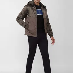 van heusen V Dot Men Solid Padded Jacket image 3