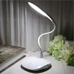 krikav LED Touch On/Off Switch Desk Lamp Table Lamp (40 cm, White)_L27 Table Lamp-picture-41