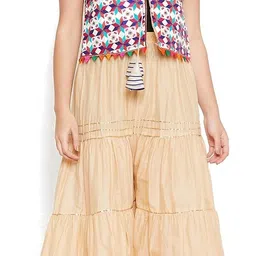 Women Relaxed Beige Cotton Blend Trousers-image-52