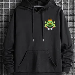 benny brooks Men Full Sleeve Graphic Print Hooded Sweatshirt image 2