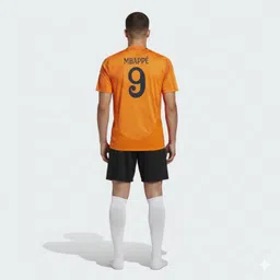 smv Men Printed Round Neck Polyester Orange T-Shirt image 2