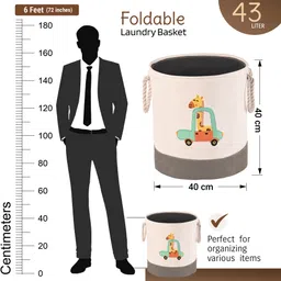 kuber industries Cotton, Polyester 105HH038404 Storage Basket image 3