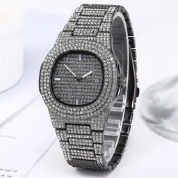LIVIK Mens Party Analog Watch - For Men Diamond Watch image 3