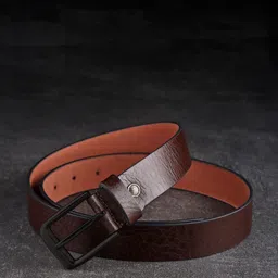 killer Men Formal Brown Texas Leatherite Belt image 4