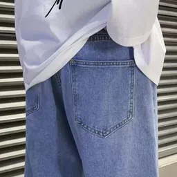 southee Men Straight Fit Mid Rise Light Blue Jeans image 2