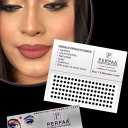 PERPAA Premium Kumkum Set Of 16 Velvet Sticker Kumkum Bindi Box - Red - Black - Dark-Maroon - Light-Maroon image 2