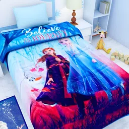 Athom Living Kids Blue & Red Cartoon Characters AC Room 210 GSM Single Bed Comforter-picture-11