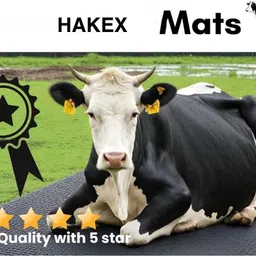 hakex A50Black Cow Mat For all animals, BPA Free, Easy Clean And Waterproof Size 8*5 | Cow, Hamster Pet Mat-picture-32