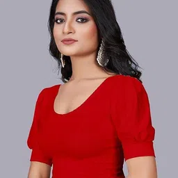 chandan tex fab Round Neck Women Blouse image 4