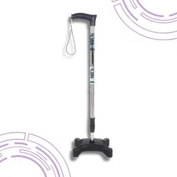 runmex Black Walking Stick with Broad WPVC Base – Lightweight & Ergonomic Handle Walking Stick-picture-15