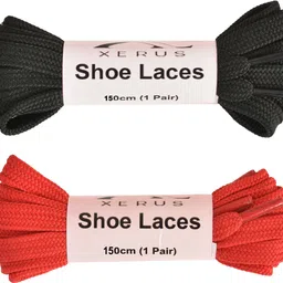 XERUS Flat Black Red Shoelace for sneakers canvas Shoe Lace-picture-10