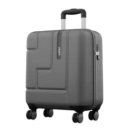 safari Aviator 50 cm Cabin Overnighter Laptop Trolley Bag, Hard Case Polycarbonate, TSA Lock, 8 Wheels 360 Degree Wheeling Carry on Luggage, Suitcase for Travel, Trolley Bags for Travel, Gun Metal image 1