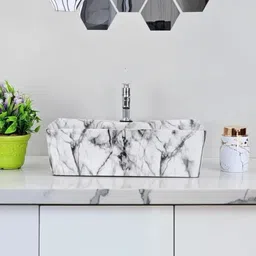 delta Table Top & Wall Mount Ceramic WashBasin(04) (16*12*5)(T)(M04) Table Top Basin image 2