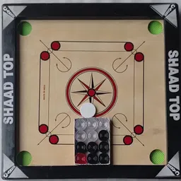 Wooden 20x20 Inch Carrom Board With Coins set and sticker 50 cm Carrom Board-image-13
