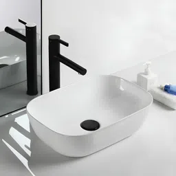 clayplus PREMIUM GRADE CERAMIC TABLE TOP WASH BASIN ( 14.5 * 10 ) Table Top Basin-picture-24