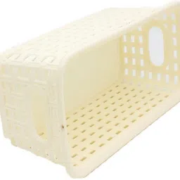 jaycee Plastic Multipurpose Premium Sturdy Small Storage Basket Organiser for Kitchen | Office | Stationery | Cosmetics|Bathroom Storage Basket image 2