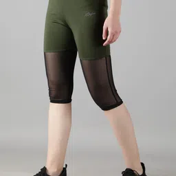 waylene Solid, Self Design Women Black, Green Tights-picture-12