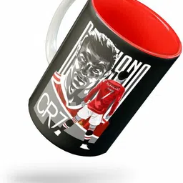 tee mafia CR7 Ronaldo with Print|Black|ronaldo Coffee|ronaldo|football Ceramic Coffee Mug-picture-20