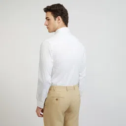 raymond Men Slim Fit Solid Formal Shirt image 3