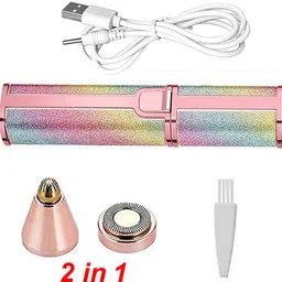 VANGZILA 2 IN 1 Women,Face, Lips, Nose Hair Removal Electric Trimmer With Cordless Epilator-picture-25
