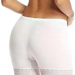 harshraj Pack of 2 Solid Women White, Beige Cycling Shorts image 2