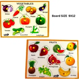 apd Fruits and Vegetable Educational Wooden Board | Preschool Learning Toy-picture-23