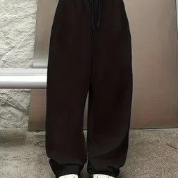 irondye Women Solid Black Track Pants-picture-20