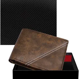kwisinecart Men Casual, Evening/Party, Formal Brown Artificial Leather Wallet image 1