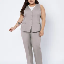 brinns Women Formal Suit Solid Suit-picture-10