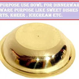 a&h Brass Dessert Bowl Hand Made Medium Floral Bowls for Dinnerware,Serveware, Sweet Dish Serving Bowl image 5