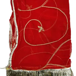 mantushti Embroidered Semi Stitched Rajasthani Poshak image 4