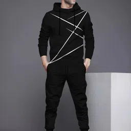 blive Solid, Striped Men Track Suit-picture-24