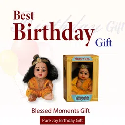 kanha kothi Handmade Krishna Doll Spiritual Gift for Kids & Birthday� 13 Inch - 13 inch image 4