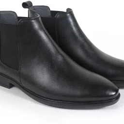 next walk Men's Slip On Fashion Chelsea Boots | High Tops, Soft Cushioned Insole, Trendy Boots For Men image 5